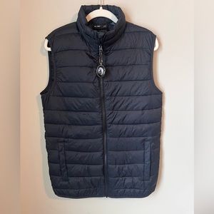 Men’s Swiss tech quilted vest- Black